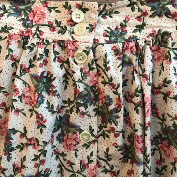 VINTAGE Intentions By Hartwell Floral Skirt Sz L - Picture 2 of 5
